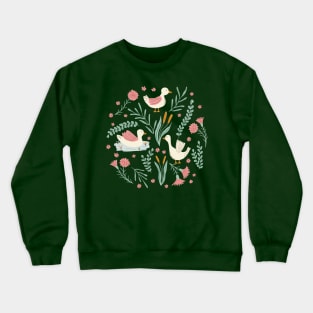 Duck lake in green Crewneck Sweatshirt